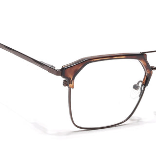 Eyejack Turbo Demi Brown Wayfarer Eyeglasses for Men & Women