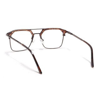 Eyejack Turbo Demi Brown Wayfarer Eyeglasses for Men & Women