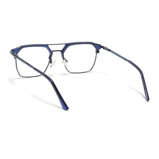 Eyejack Turbo Shine Blue Wayfarer Eyeglasses for Men & Women (202432CL922-C5)