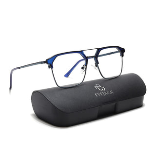 Eyejack Turbo Shine Blue Wayfarer Eyeglasses for Men & Women (202433CL934-C5)