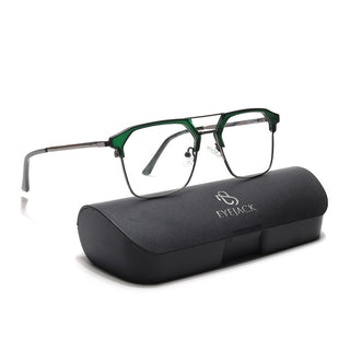 Eyejack Turbo Green & Black Wayfarer Eyeglasses for Men & Women (202435CL957-C4)