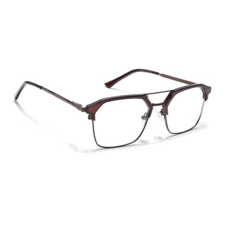 Eyejack Turbo Shine Brown Wayfarer Eyeglasses for Men & Women (202435CL963-C10)