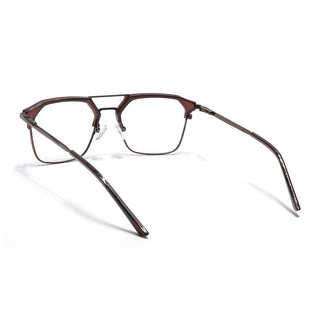 Eyejack Turbo Shine Brown Wayfarer Eyeglasses for Men & Women (202435CL963-C10)