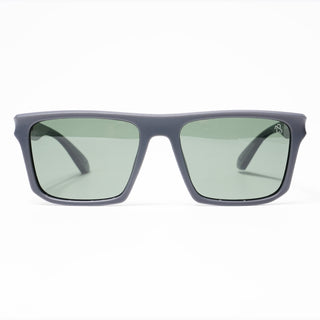 Eyejack Wayfarer Polarized Sunglasses for Men & Women (Green Lens | Grey Frame - 20243PCL536-C3)