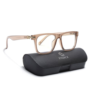 Eyejack Matt Brown Square Eyeglasses for Men & Women (2258FCL2152-C3)