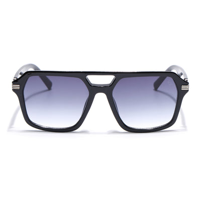 Eyejack Shine Black Wayfarer Sunglasses for Men & Women (2259CL2146)