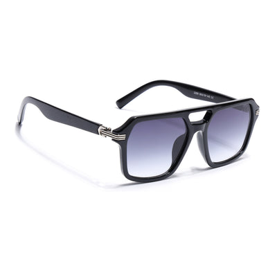 Eyejack Shine Black Wayfarer Sunglasses for Men & Women (2259CL2146)