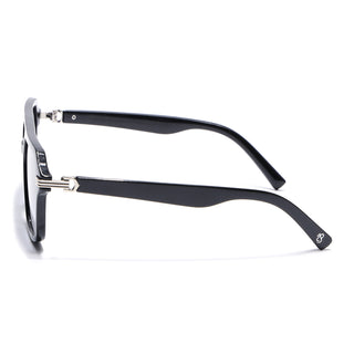 Eyejack Shine Black Wayfarer Sunglasses for Men & Women (2259CL2146)