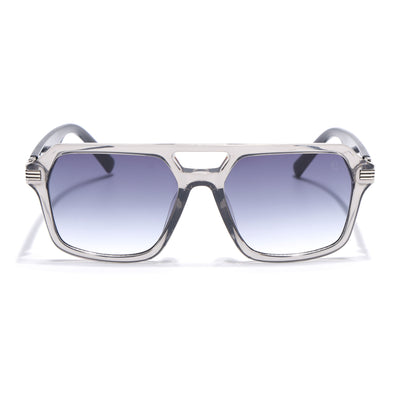 Eyejack Transparent Grey Wayfarer Sunglasses for Men & Women (2259CL2147)