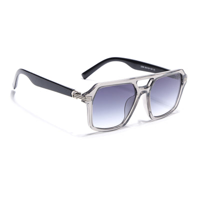 Eyejack Transparent Grey Wayfarer Sunglasses for Men & Women (2259CL2147)