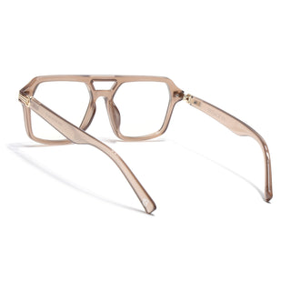 Eyejack Matt Brown Wayfarer Eyeglasses for Men & Women (2259FCL2155-C3)