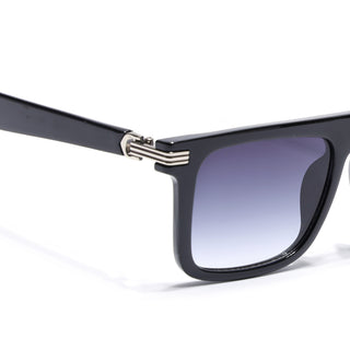 Eyejack Shine Black Rectangle Sunglasses for Men & Women (2261CL2148)