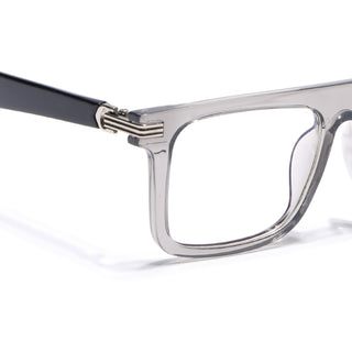 Eyejack Transparent Grey Wayfarer Eyeglasses for Men & Women (2261FCL2157-C2)