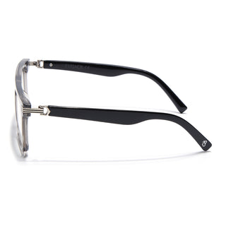 Eyejack Transparent Grey Wayfarer Eyeglasses for Men & Women (2261FCL2157-C2)