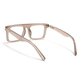 Eyejack Matt Brown Wayfarer Eyeglasses for Men & Women (2261FCL2158-C3)