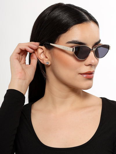 DIVA - Silver Cateye Sunglasses for Women (2319CL2174)