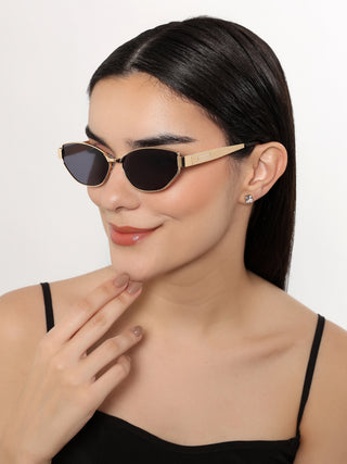 DIVA - Golden Cateye Sunglasses for Women (2319CL2175)