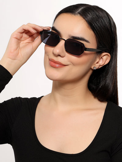 Alpha - Black Rectangle Sunglasses (2320CL2177)