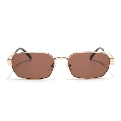 Alpha - Golden Rectangle Sunglasses I Brown Lens (2320CL2180)