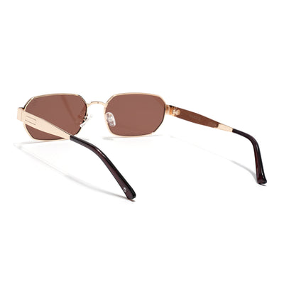 Alpha - Golden Rectangle Sunglasses I Brown Lens (2320CL2180)
