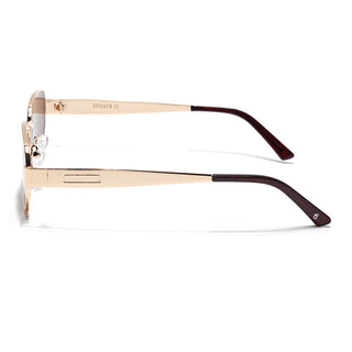 Alpha - Golden Rectangle Sunglasses I Brown Lens (2320CL2180)