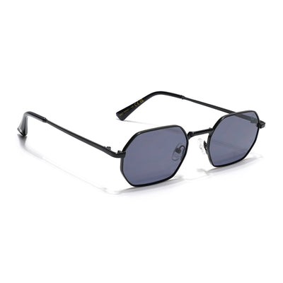 Auralis I Black Hexagonal Sunglasses - (2321CL2182)