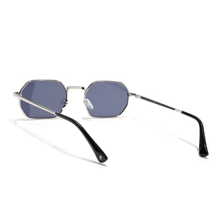 Auralis I Silver Hexagonal Sunglasses - (2321CL2183)