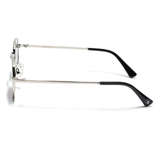 Auralis I Silver Hexagonal Sunglasses - (2321CL2183)