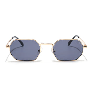 Auralis I Golden Hexagonal Sunglasses - (2321CL2184)