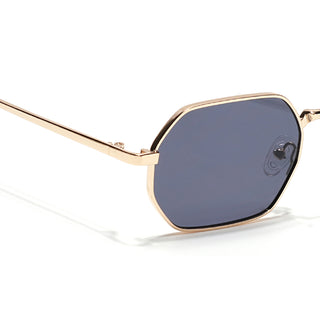 Auralis I Golden Hexagonal Sunglasses - (2321CL2184)