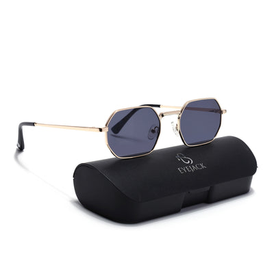 Auralis I Golden Hexagonal Sunglasses - (2321CL2184)
