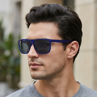 Eyejack Blue Wayfarer Sunglasses for Men & Women (TB36CL1072)