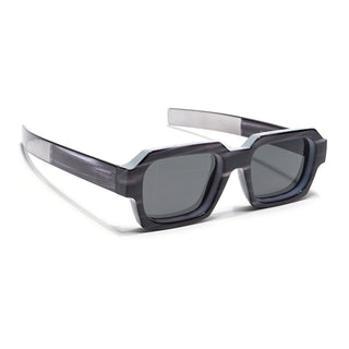 Eyejack Black & Grey Square Sunglasses for Men & Women (2434CL889)