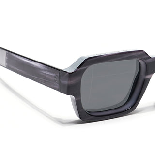 Eyejack Black & Grey Square Sunglasses for Men & Women (2434CL889)