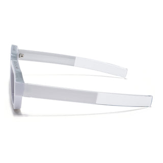 Eyejack White & Grey Square Sunglasses for Men & Women (2434CL892)