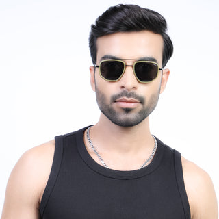 Eyejack Aura Light Green & Grey Wayfarer Polarized Sunglasses for Men & Women (2506PCL1515)