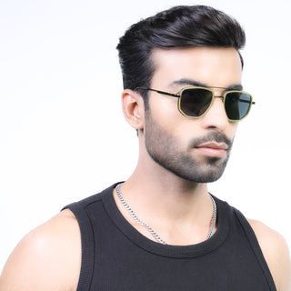 Eyejack Aura Light Green & Grey Wayfarer Polarized Sunglasses for Men & Women (2506PCL1515)