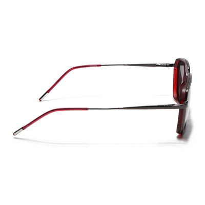 Eyejack Aura Red & Grey Wayfarer Polarized Sunglasses for Men & Women (2507PCL1521)