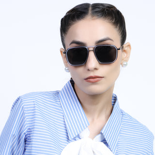 Eyejack Aura Sky Blue & Grey Wayfarer Polarized Sunglasses for Men & Women (2507PCL1522)