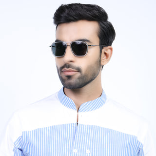 Eyejack Aura Transparent & Grey Wayfarer Polarized Sunglasses for Men & Women (2507PCL1527)