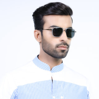 Eyejack Aura Transparent & Grey Wayfarer Polarized Sunglasses for Men & Women (2507PCL1527)