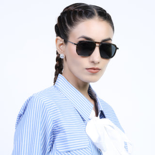 Eyejack Aura Demi Brown & Grey Wayfarer Polarized Sunglasses for Men & Women (2507PCL1528)