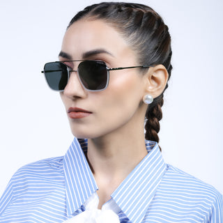 Eyejack Aura Transparent & Grey Wayfarer Polarized Sunglasses for Men & Women (2508PCL1535)