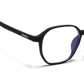 Eyejack NEO Black Wayfarer Eyeglasses for Men & Women (2511CL1156-C1)