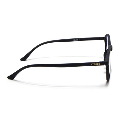 Eyejack NEO Black Wayfarer Eyeglasses for Men & Women (2511CL1156-C1)