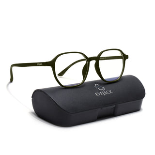 Eyejack NEO Olive Wayfarer Eyeglasses for Men & Women (2511CL1157-C2)