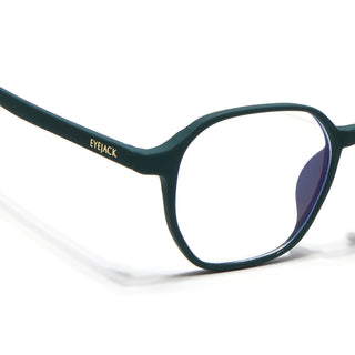 Eyejack NEO Green Wayfarer Eyeglasses for Men & Women (2511CL1160-C5)