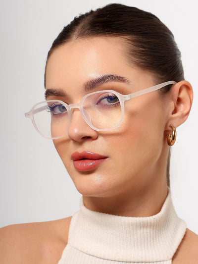 Eyejack NEO Transparent Wayfarer Eyeglasses for Men & Women (2511CL1162-C7)