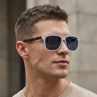 Eyejack Grey Wayfarer Sunglasses for Men & Women (TB36CL1073)