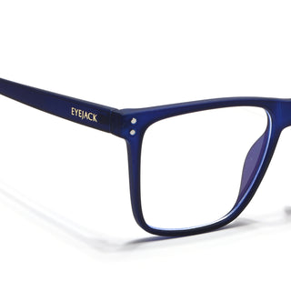 Eyejack NEO Navy Blue Wayfarer Eyeglasses for Men & Women (28023CL1165-C3)